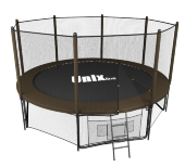 Батут UNIX line 10 ft Black&Brown (outside)